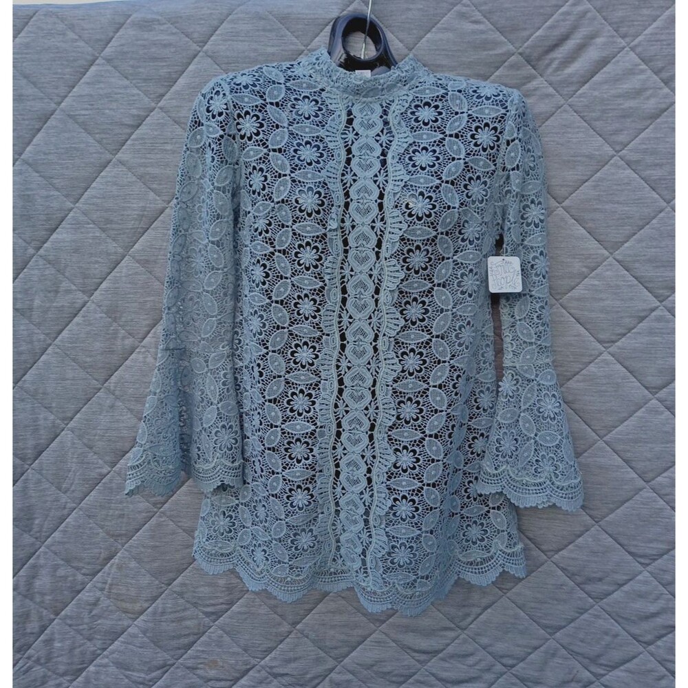 NWT Free People Lace/Crochet Top/MiniDress XS Whimsy Festival Cottage Fairy